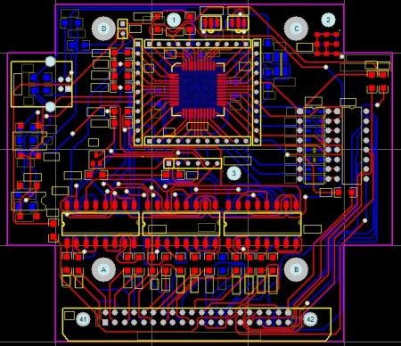 Virtual PCB CAD - Printed Circuit Board - Micro Motherboard